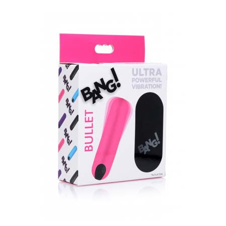 BANG! Vibrating Bullet with Remote Control Pink - Not Very Vanilla