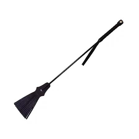 Rouge Tasseled Riding Crop Black - Not Very Vanilla