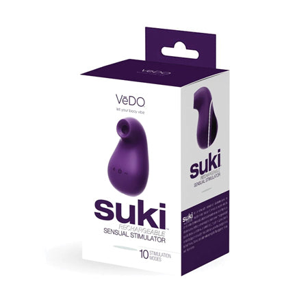 Vedo Suki Sonic Suction Rechargeable Vibrator Deep Purple - Not Very Vanilla