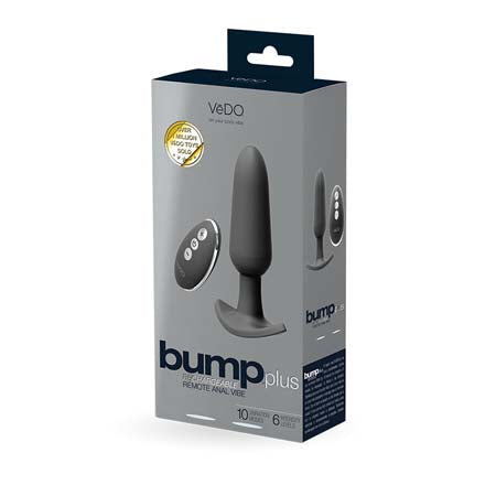 Bump Plus Rechargeable Remote Control Anal Vibe Black - Not Very Vanilla