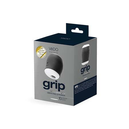 Grip Rechargeable Vibrating Sleeve Black - Not Very Vanilla