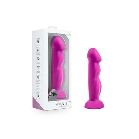 Blush Avant D11 Suko 8 in. Dual Density Silicone Dildo with Suction Cup Violet - Not Very Vanilla