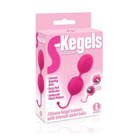 The 9's S-Kegel Silicone Kegel Balls Pink - Not Very Vanilla