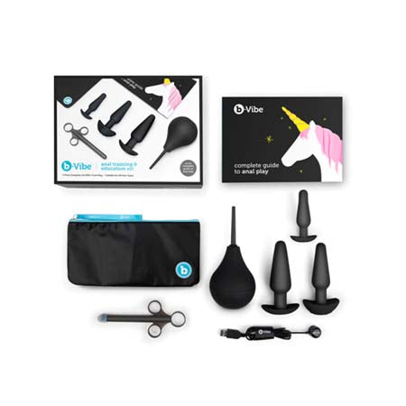 b-Vibe 7-Piece Anal Training & Education Set Black - Not Very Vanilla