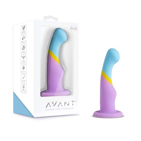 Blush Avant D14 Heart Of Gold 6 in. Silicone Dildo with Suction Cup Multicolor - Not Very Vanilla