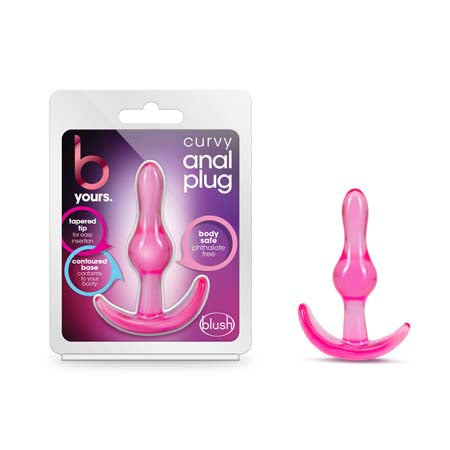 Blush B Yours Curvy Anal Plug Pink - Not Very Vanilla