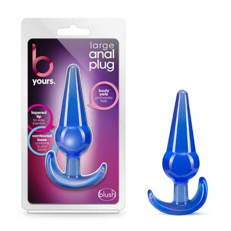 Blush B Yours Anal Plug Large Blue - Not Very Vanilla