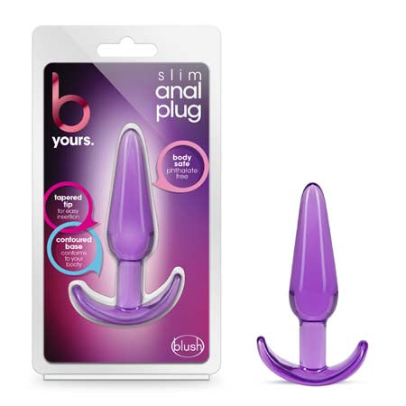 Blush B Yours Slim Anal Plug Purple - Not Very Vanilla