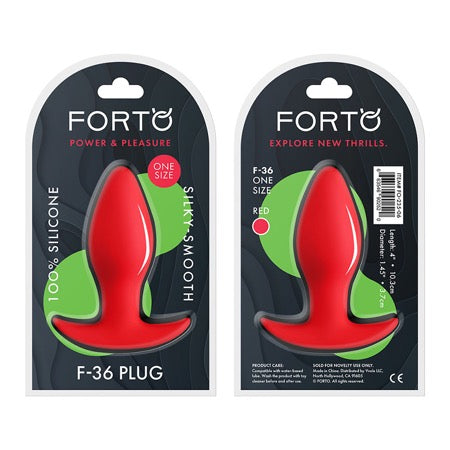 Forto F-36 Silicone T-Plug Red - Not Very Vanilla