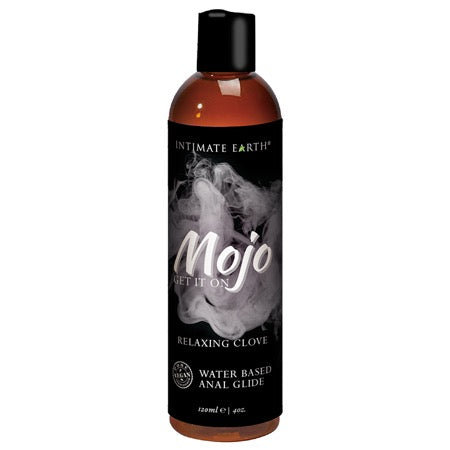 Intimate Earth Mojo Relaxing Clove Water Based Anal Glide 4 oz. - Not Very Vanilla