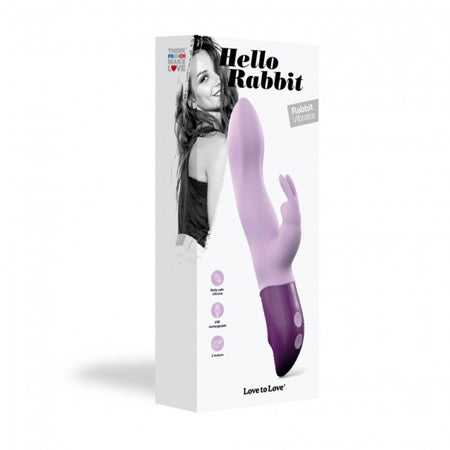 Love to Love Hello Rabbit Rechargeable Rabbit Vibrator Purple - Not Very Vanilla