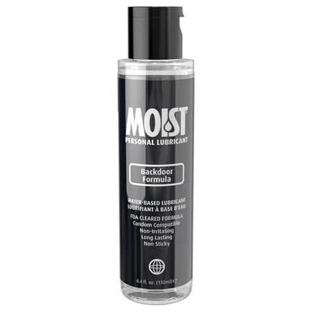 Pipedream Moist Personal Lubricant Backdoor Formula 130 ml / 4.4 oz. - Not Very Vanilla