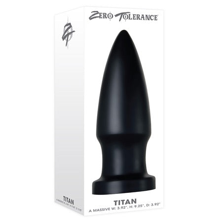 Zero Tolerance Titan Advanced Bullet-Shaped Anal Plug Black - Not Very Vanilla