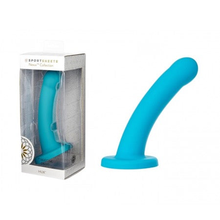 Sportsheets Nexus Collection Hux 7 in. Silicone Dildo with Suction Cup Turquoise - Not Very Vanilla