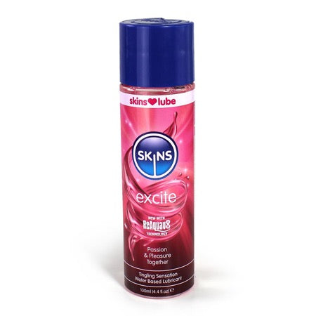 Skins Excite Tingling Water-Based Lubricant 4 oz. - Not Very Vanilla