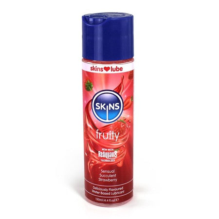 Skins Strawberry Water-Based Lubricant 4 oz. - Not Very Vanilla