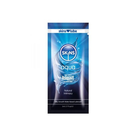 Skins Aqua Water-Based Lubricant 5 ml - Not Very Vanilla