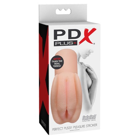 PDX Plus Perfect Pussy Pleasure Stroker Beige - Not Very Vanilla