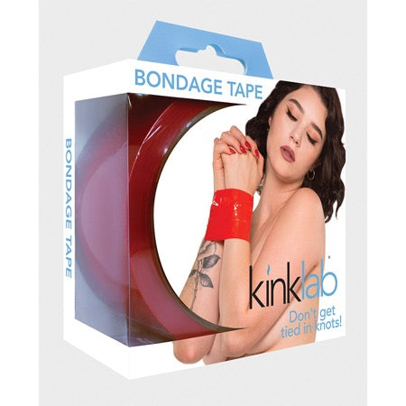 Kinklab Unisex Bondage Tape - Red - Not Very Vanilla