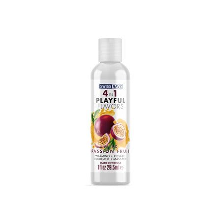 Swiss Navy 4 in 1 Playful Flavors Wild Passion Fruit 1 oz. - Not Very Vanilla