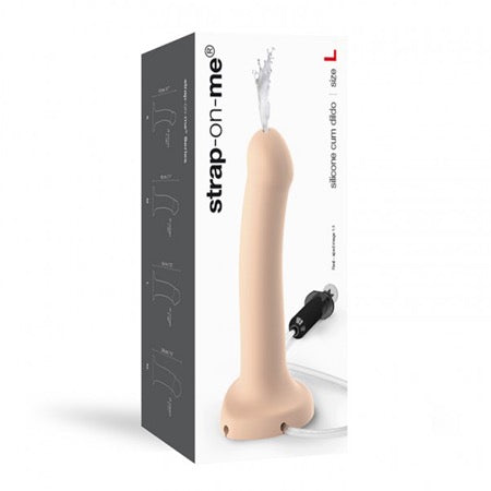 Strap-On-Me Silicone Ejaculating Cum Dildo Vanilla L (fluid not included) - Not Very Vanilla