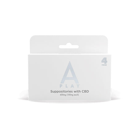 A-Play Suppositories with CBD 400mg (100mg/ea)4 pcs - Not Very Vanilla