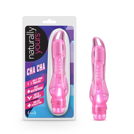 Blush Naturally Yours Cha Cha Slimline Vibrator Pink - Not Very Vanilla