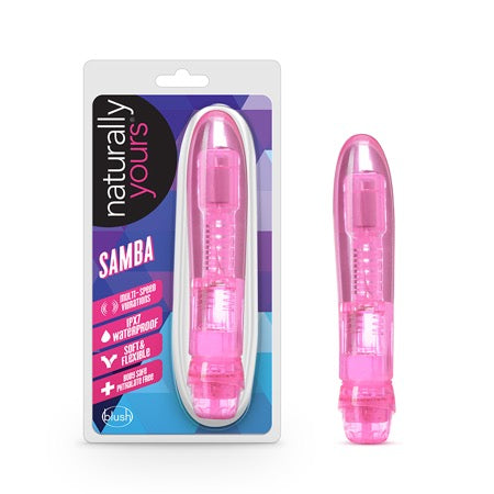 Blush Naturally Yours Samba Slimline Vibrator Pink - Not Very Vanilla