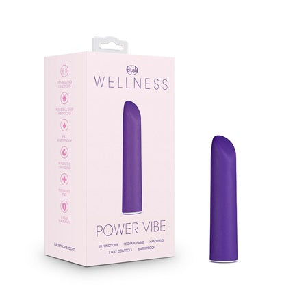 Blush Wellness Power Vibe Rechargeable Bullet Vibrator Purple - Not Very Vanilla