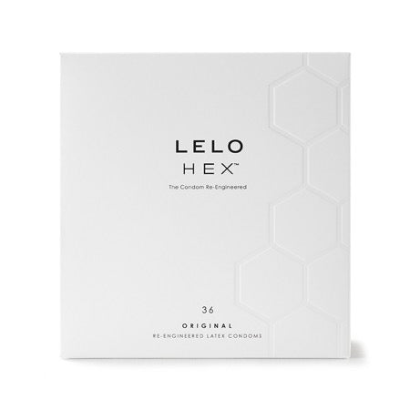 LELO HEX Original Lubricated Latex Condoms 36-Pack - Not Very Vanilla