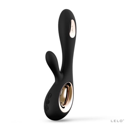 LELO SORAYA WAVE Rechargeable Rabbit Vibrator Black - Not Very Vanilla