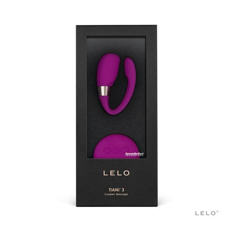 LELO TIANI 3 Rechargeable Dual Stimulation Couples Vibrator With Remote Deep Rose - Not Very Vanilla