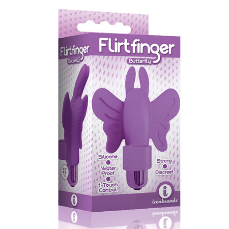 The 9's Flirt finger Butterfly Finger Vibrator Purple - Not Very Vanilla