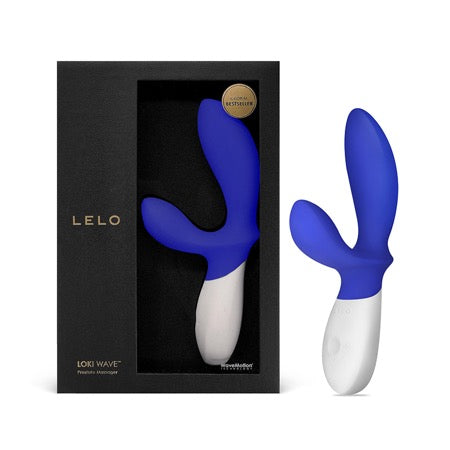 LELO LOKI WAVE Rechargeable Dual Stimulation Prostate Vibrator Federal Blue - Not Very Vanilla