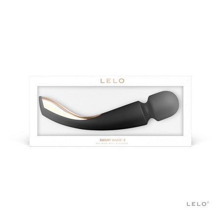 LELO SMART WAND 2 Large Rechargeable Wand Vibrator Black - Not Very Vanilla