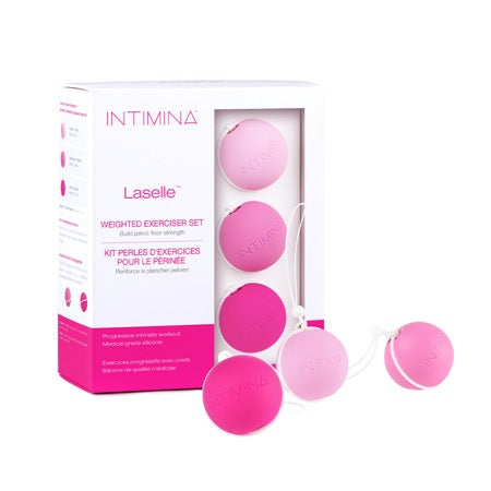 INTIMINA Laselle Weighted Pelvic Exercise Kegel Balls Set - Not Very Vanilla