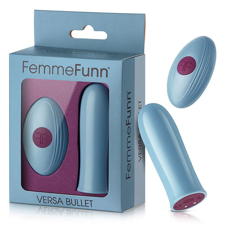 FemmeFunn Versa Bullet Rechargeable Remote-Controlled Vibrator Light Blue - Not Very Vanilla