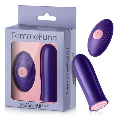 FemmeFunn Versa Bullet Rechargeable Remote-Controlled Vibrator Dark Purple - Not Very Vanilla