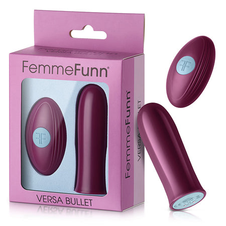 FemmeFunn Versa Bullet Rechargeable Remote-Controlled Vibrator Dark Fuchsia - Not Very Vanilla