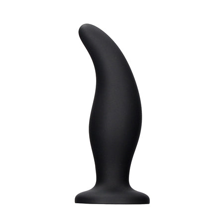 Ouch! Silicone Curve Anal Plug Black - Not Very Vanilla