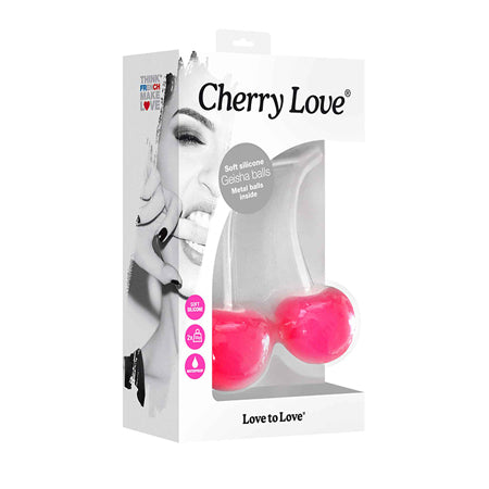 Love to Love Cherry Love Silicone Kegel Balls - Not Very Vanilla