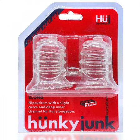 hunkyjunk ELONG Wide-Base Nipsucker Clear - Not Very Vanilla