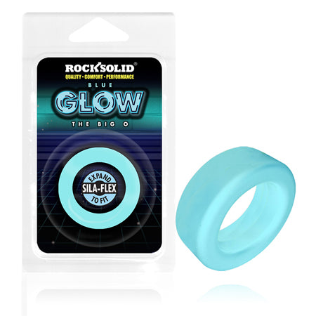 Rock Solid Sila-Flex Glow-in-the-Dark Big O C-Ring Blue - Not Very Vanilla