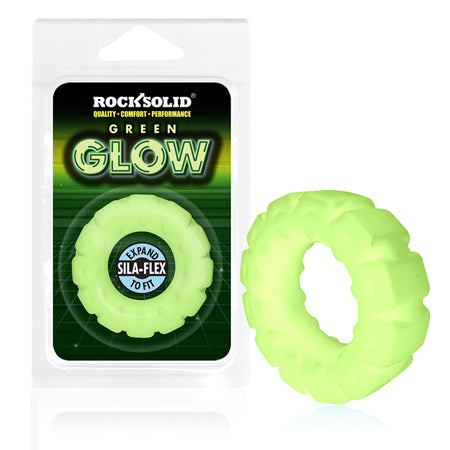 Rock Solid Sila-Flex Glow-in-the-Dark The Tire C-Ring Green - Not Very Vanilla