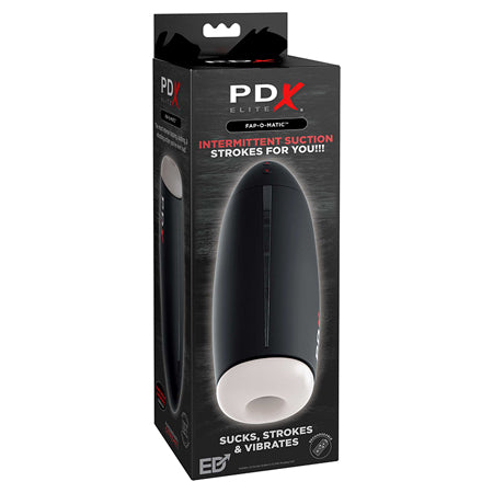 PDX Elite Fap-O-Matic Rechargeable Vibrating Suction Stroker - Not Very Vanilla