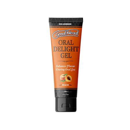 GoodHead Oral Delight Gel Peach 4 oz. Bulk - Not Very Vanilla