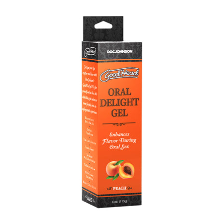 GoodHead Oral Delight Gel Peach 4 oz. - Not Very Vanilla