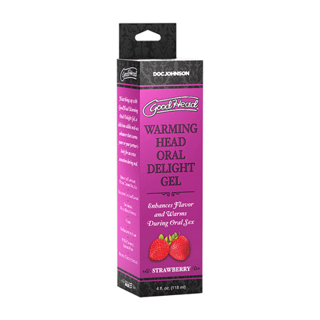 GoodHead Warming Head Oral Delight Gel Strawberry 4 oz. - Not Very Vanilla