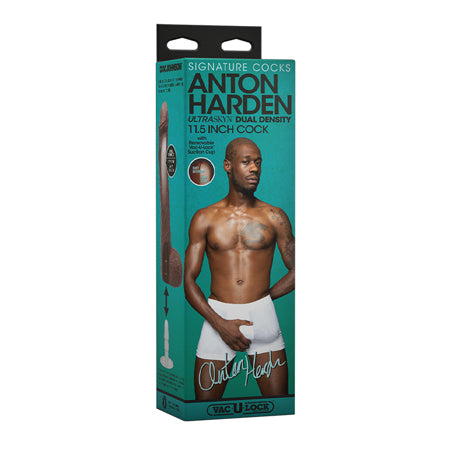 Signature Cocks Anton Harden 11 in. ULTRASKYN Cock with Removable Vac-U-Lock Suction Cup - Not Very Vanilla