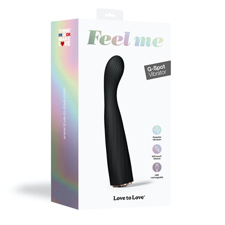 Love to Love Feel Me Rechargeable Silicone G-Spot Vibrator Noir - Not Very Vanilla